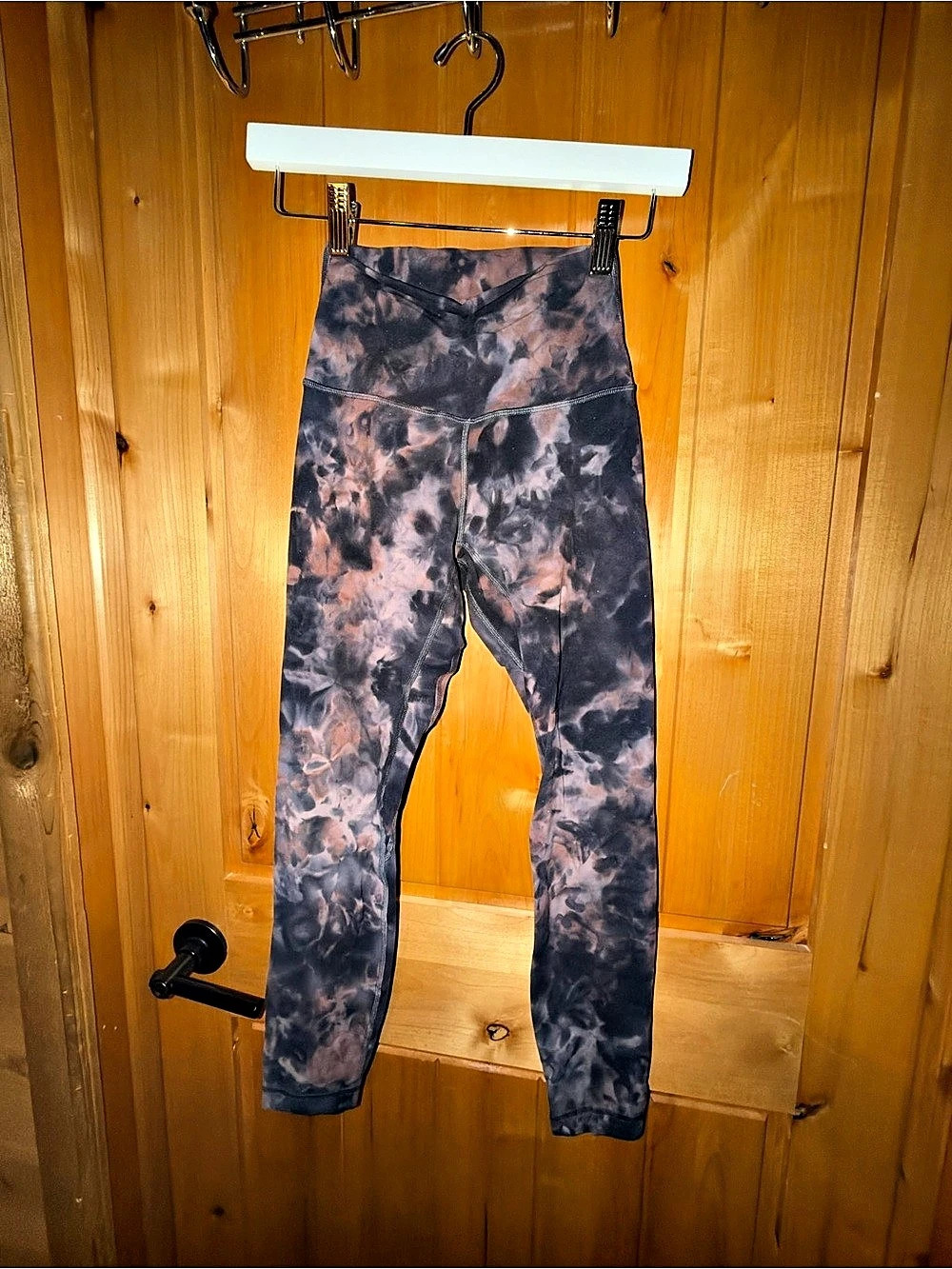 Lululemon Align Pant 25" *Diamond Dye Leggings Black & Pink size 2
